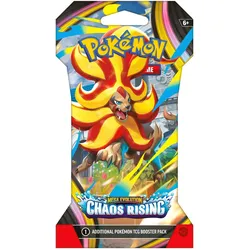 Pokémon Pokémon-Sammelkartenspiel: Mega-Entwicklung – Chaos Rising – Booster-Pack mit Schutzhüllen (Englisch, Booster Pack)