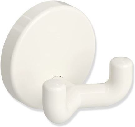 HEWI Doppelhaken Serie 801 8019002099 reinweiss, ohne Befestigungsmaterial