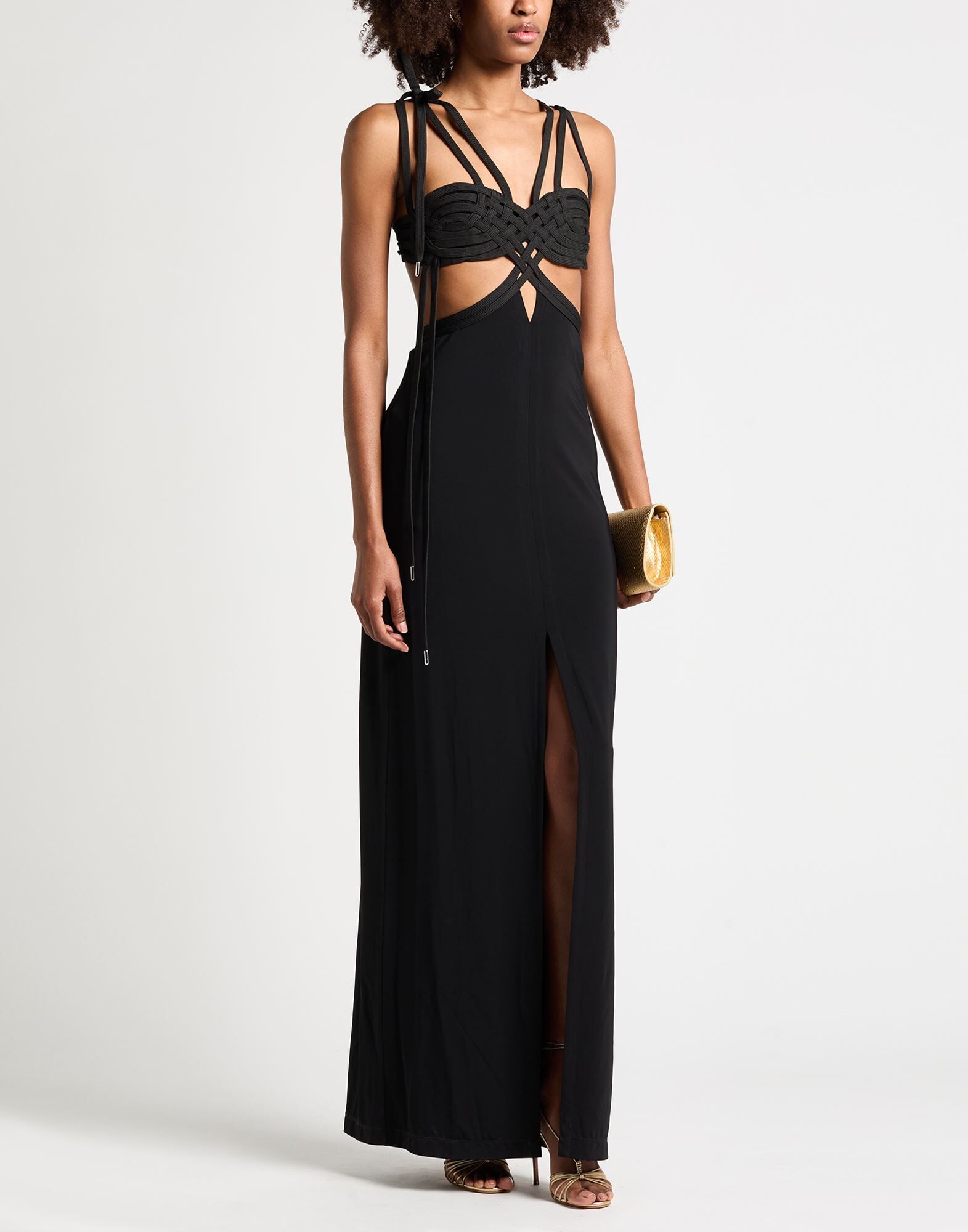 Pinko Vestido largo Mujer Negro L Mujer
