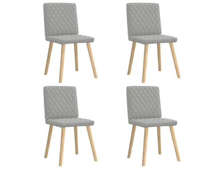 Todiikf Esszimmerstühle 4er Set Polsterstuhl mit Holzbeinen Wolkengrau Bequemer Küchenstuhl mit weichem Stoffbezug und stabiler Holz-Metall-Konstruktion für Essbereich und Gästezimmer.