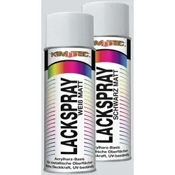 Kim-Tec Lackspray schwarz matt 400 ml