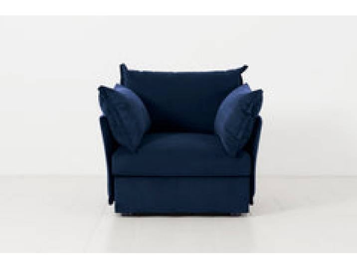 Sessel Model 06, Indigoblau