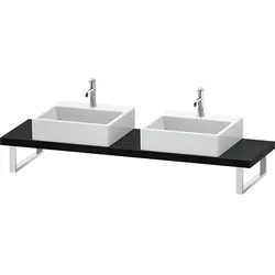 Duravit L-Cube Konsole LC101C01616 Stärke 4.5 cm, Eiche schwarz, für Aufsatzbecken, variabel