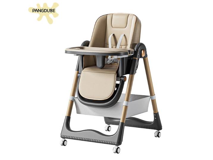 PANGDUBE Chaise haute réglable pour bébé de 0 à 3 ans, siège de salle à manger pliable avec plateau, chaise d'alimentation inclinable, chaise de dîner pour bébé