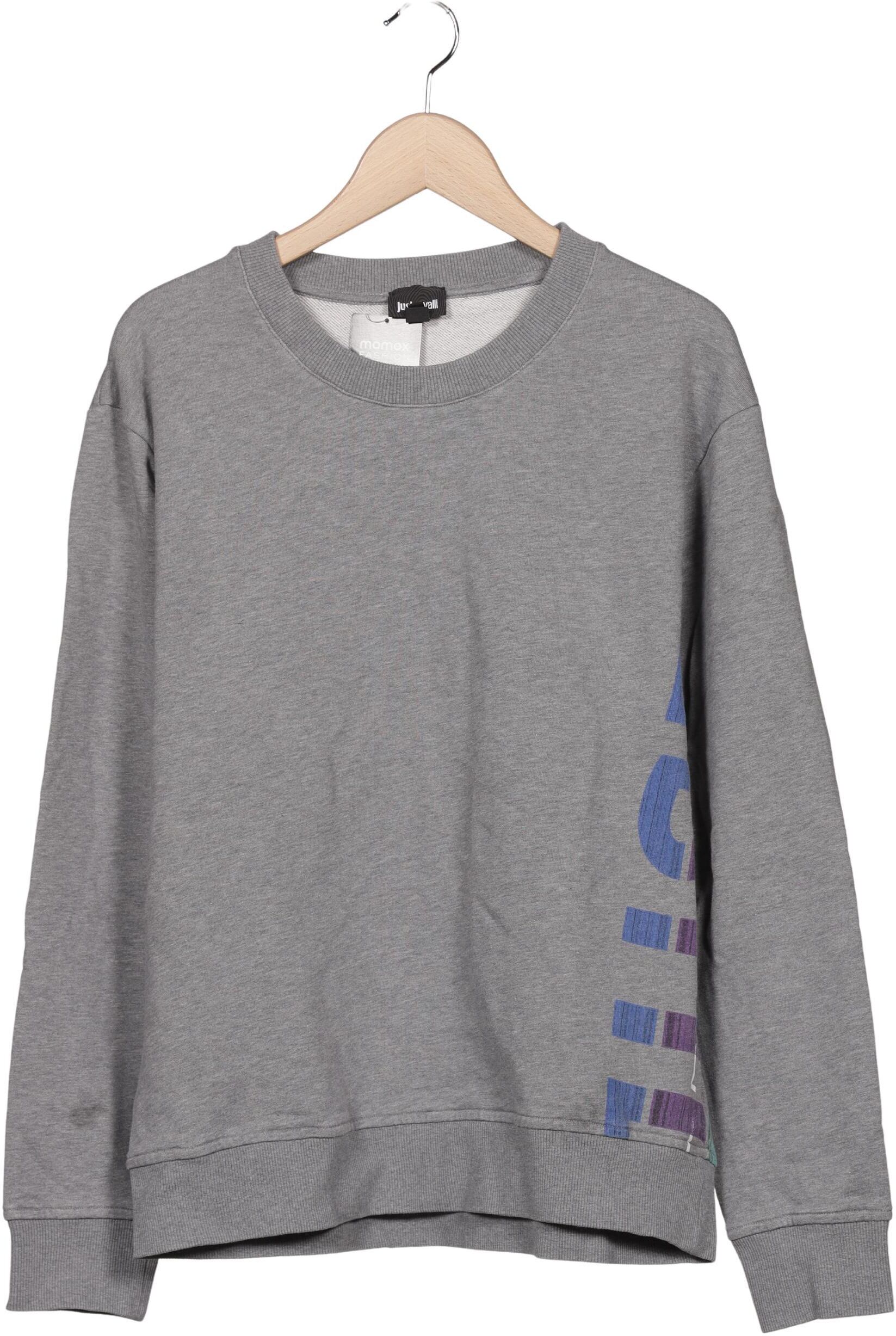 Just Cavalli Herren Sweater, Grau, Gr. L, Baumwolle - Second Hand