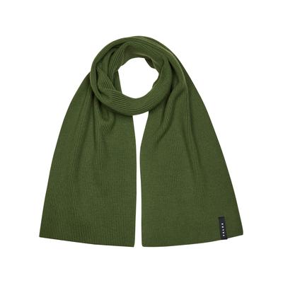 Schal FALKE "FALKE Schal", Jungen, Gr. onesize, olive (7750), Modetücher Schal