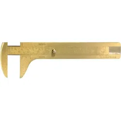 FORTIS Knopfmaß Messing 100mm