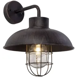 BRILLIANT Lampe Portland Außenwandleuchte hängend rostfarbend   1x A60, E27, 60W, geeignet für Normallampen (nicht enthalten)   IP-Schutzart: 44 - spritzwassergeschützt