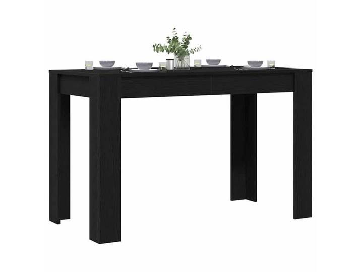 Bon marché * Table à dîner - JILL'S Table cuisine - chêne noir 120x60x76 cm bois d'ingénierie FR342