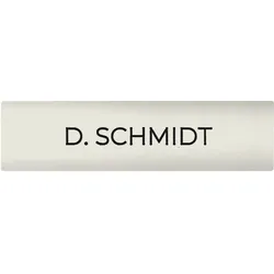 DoorBird D21x Namensschild für eine Ruftaste, individuelle Gravur – RAL 9010
