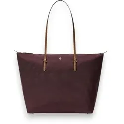 Lauren Ralph Lauren für Damen. 431950007018 Große Keaton Tote-Tasche aus Nylon
granatrot (OSFA), Lässig, Kastanienbraun, Recyceltes Nylon