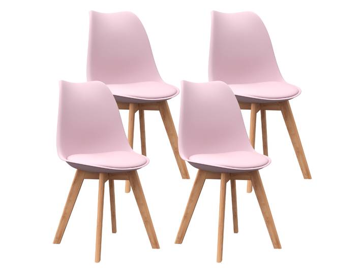 Esszimmerstuhl AMELIA 4er Set rosa