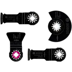 Bosch Professional Zubehör, Sägeblatt, Starlock Boden-/Einbau-Set, 4-teilig