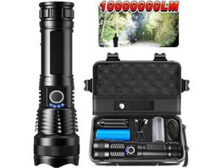 High Power Oplaadbare LED Tactische Zaklamp Aluminium Telescopische Zoom Zaklamp voor Outdoor Camping Vissen
