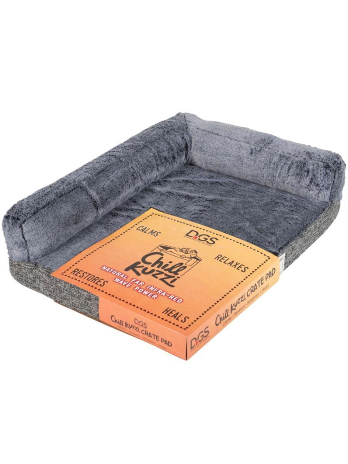 Chill Kuzzi beruhigendes Hundebett, XL, grau