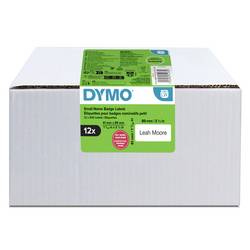 DYMO Etiketten Rolle 89 x 41 mm Thermodirekt Papier Weiß 12 Rollen Wiederablösbar 2234183 Namensschild-Etiketten