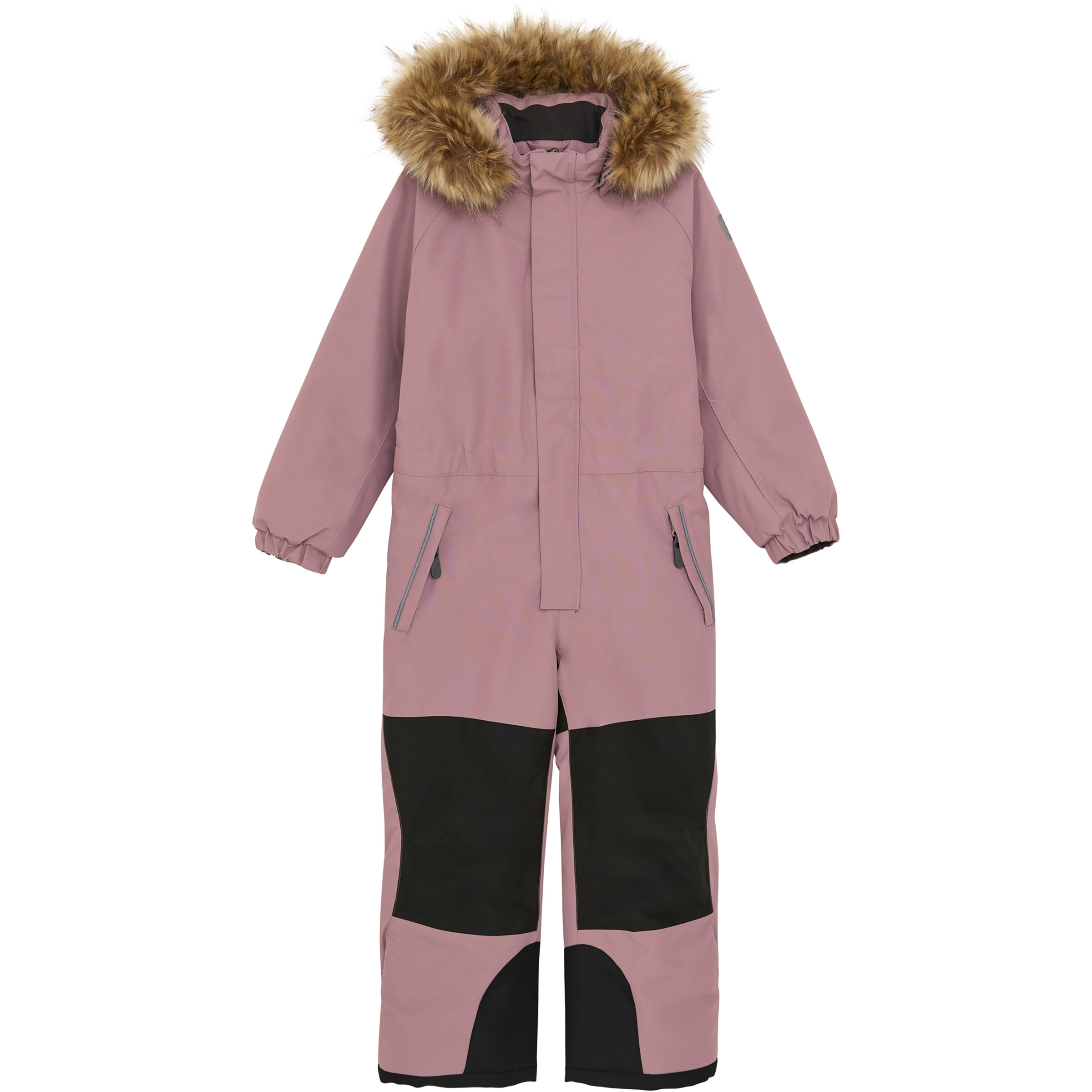 Color Kids Contrast & Fur Schneeanzug Kinder Overalls rosa Größe 140 Skifahren Winddicht Wasserabweisend
