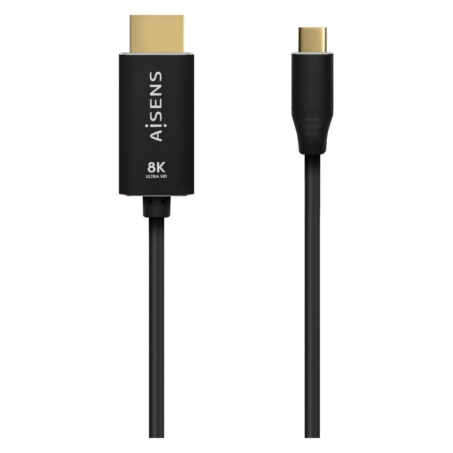 Aisens Adaptador USB-C A HDMI 8k 60hz 2m Negro (A109-0712)