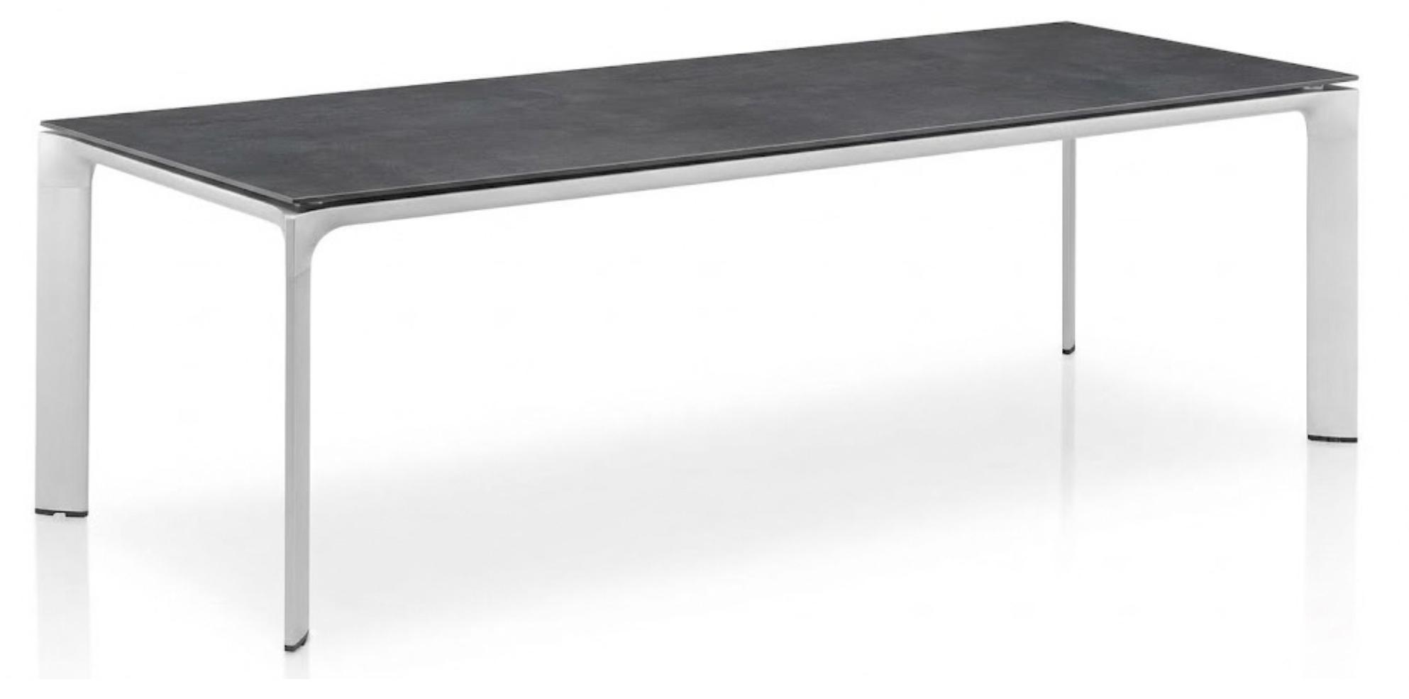 Kettler DIAMOND Tisch 220x95x72 cm silber Tischplatte Anthrazit