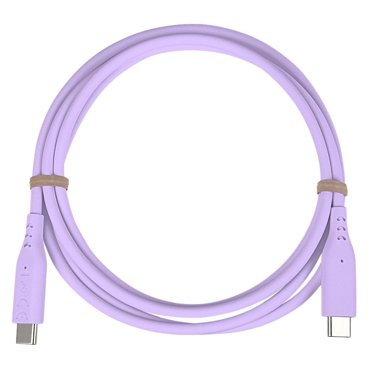 PremiumCord Kabel USB-C na USB-C, 60W, 480Mbps, silikonový, fialový, 1,5m (1.50 m, USB 2.0, 60 W) (ku31sa15v)