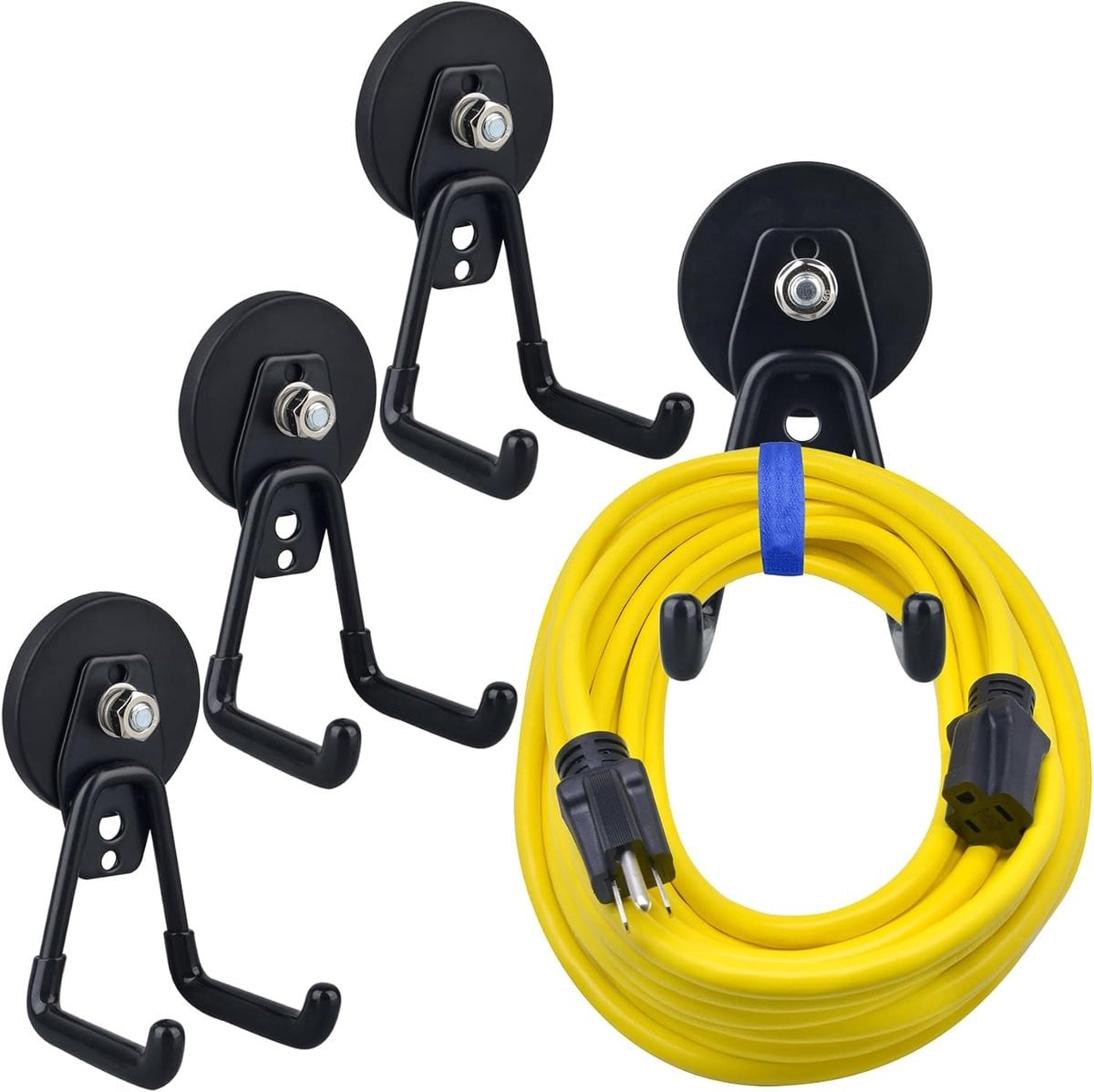 Mutuactor Robuuste Magnetische Haakjes met Coating voor Garage, Keuken of Klaslokaal