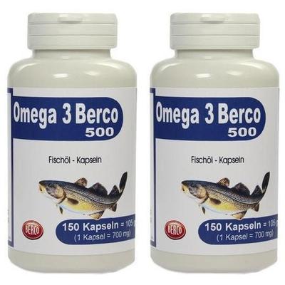 Omega-3 Berco 500 Kapseln 2x 2x150 St