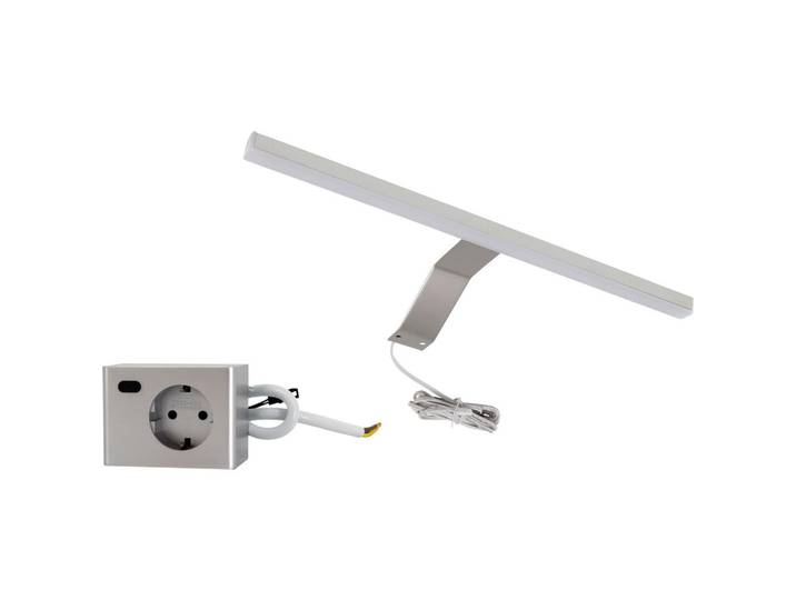 Mid.you Spiegelleuchte, Kunststoff, 34x1.5x13 cm, Lampen & Leuchten, Innenbeleuchtung, Wandlampe, Spiegelleuchte