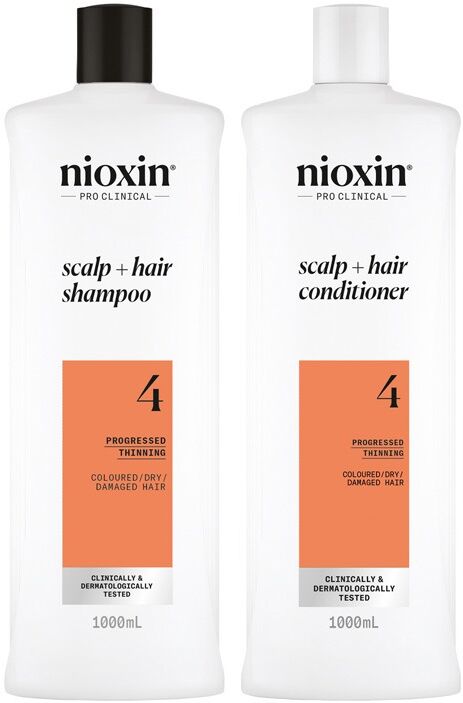 Nioxin Systems Shampoo, System 4 1000ml & Systems Conditioner, System