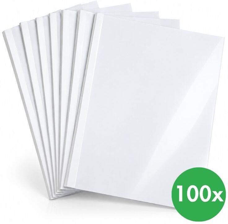 B2B Partner Umschläge für Thermobindung 1,5 mm weiß, Packung 100 Stück