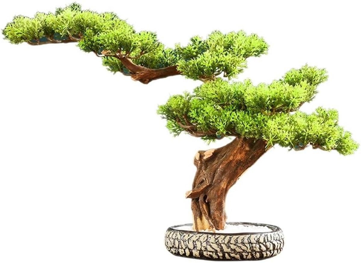 Nep Bonsaiboom Groen - Realistische Kunstplant voor Decoratie