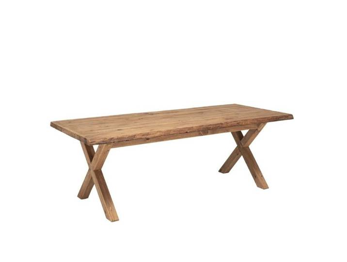 MACABANE SANDY - Table à manger rectangulaire 220x100cm bois Pin recyclé SANDY