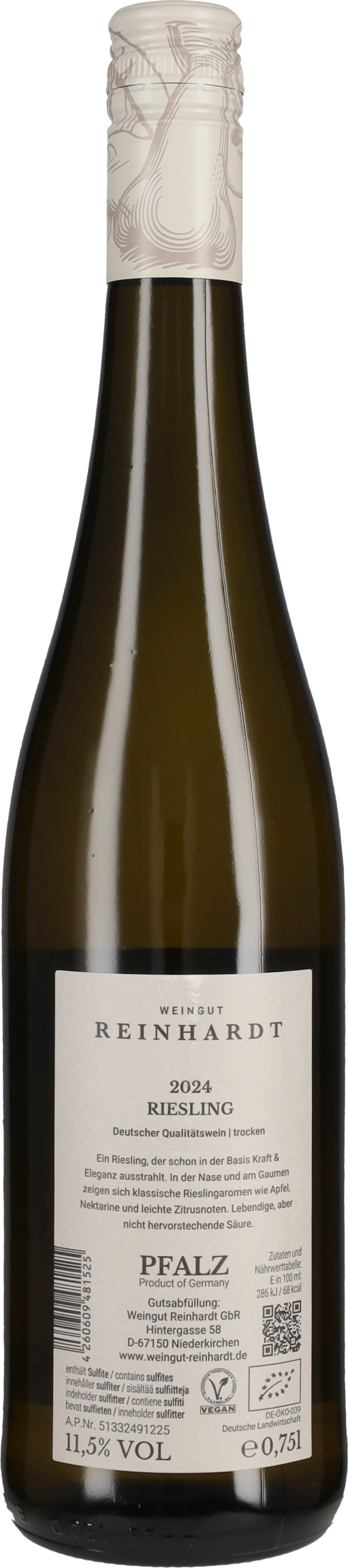 Riesling Trocken Gutswein Weingut Reinhardt 2024