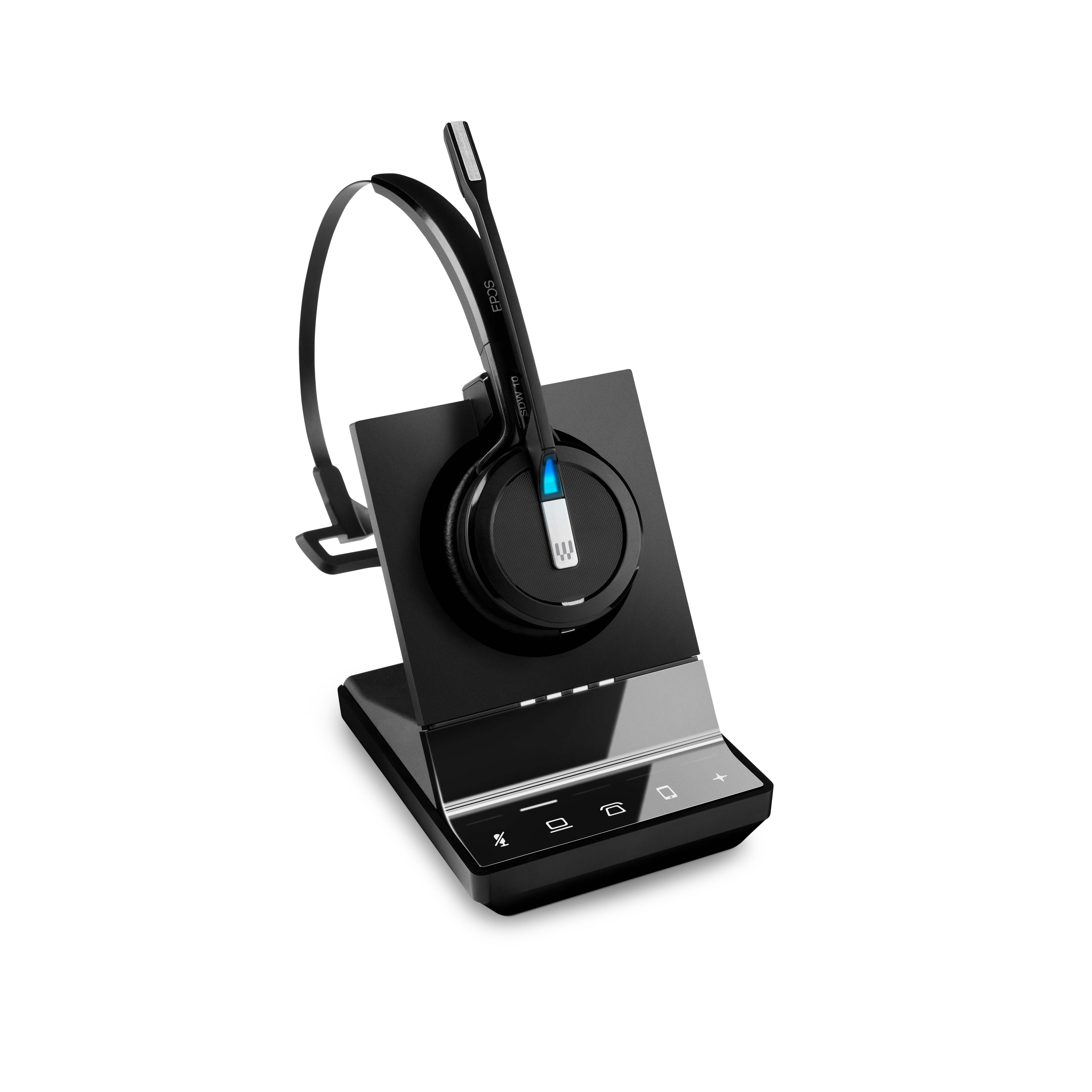 EPOS IMPACT SDW 5015 Mono-DECT-Headset - UC-Version, EPOS ActiveGard-Technologie, Dual-Konnektivität, Noice Cancelling, Multi-Connect, inkl. Basisstation