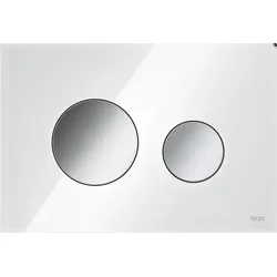 TECEloop WC-Betätigungsplatte f. 2-Mengentechn. Gl we T. vc glänzend
