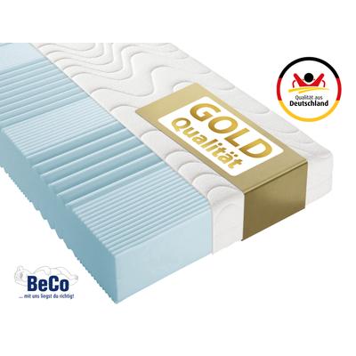 Komfortschaummatratze BECO "KS Luxus – GOLD Komfortschaummatratze mit Premiumhöhe", weiß, B:80cm H:27cm L:200cm, Bezug: 80% Polyester, 20% Viskose, Matratzen, Komfortschaummatratze, 27 cm Höhe, Polyesterbezug, Wendematratze, ideal auch in 140x200