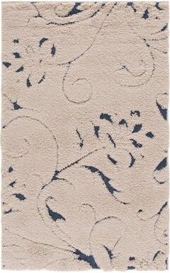 SAFAVIEH Florida Shag Nanny Floral Scroll 1.2-inch Thick Rug