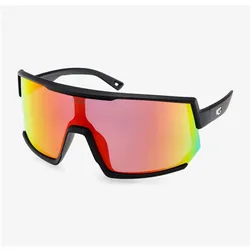 No Name, Unisex, Sportbrille, Okulary na rower GOG Zeus - black/poly.red (Black), Schwarz