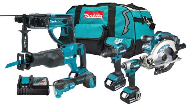 Makita Kombo-Kit, 6 Lxt 18v Værktøjer+batterier