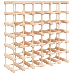 vidaXL Weinregal für 42 Flaschen 68,5x23x68,5 cm Massivholz Kiefer