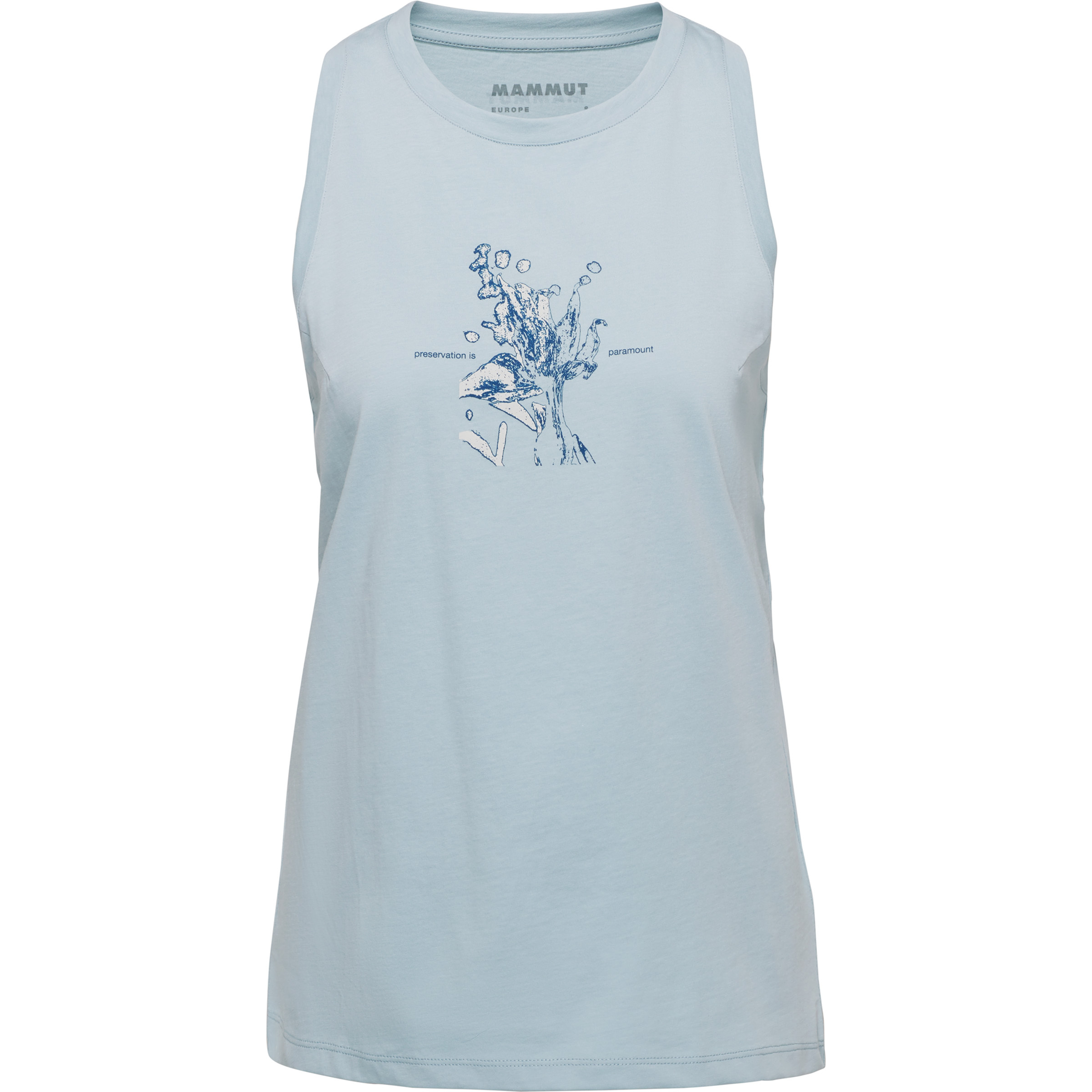 Mammut Core Flower Top Damen Tanktops blau Größe S Lifestyle Hautfreundlich