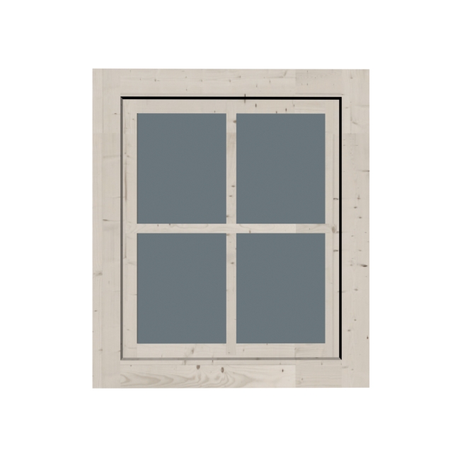 KARIBUHOLZT GH Dreh-Kippfenster, weiß 69x79cm,28mm 08426824