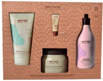 Beter Sustainable Body Care Set Natural Fiber 4 Peças