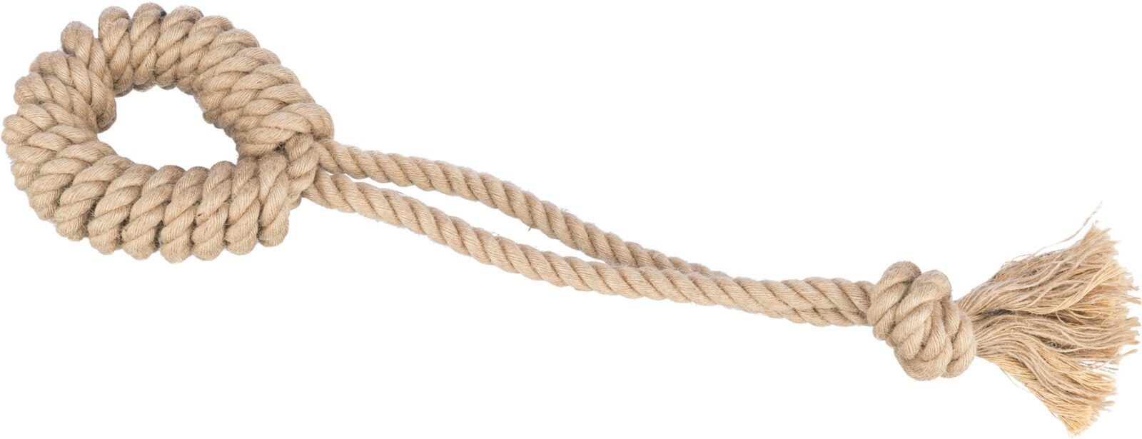 TRIXIE Spieltau mit Ring, Hanf / Baumwolle, 50 cm