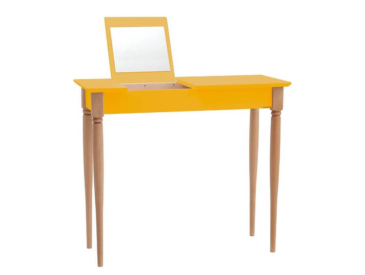 Coiffeuse 85cm Jaune/Jaune moutarde