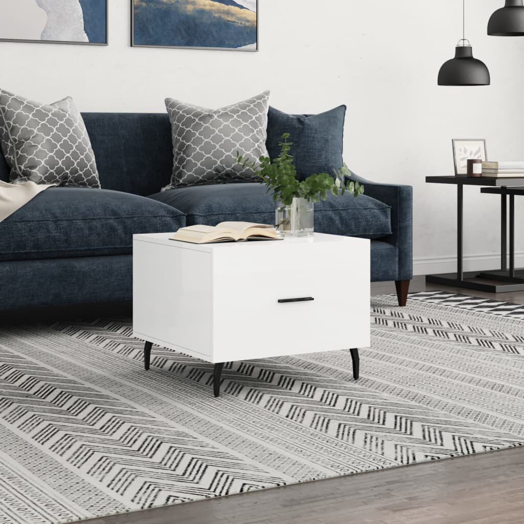 Metro Azaela Coffee Table with Storage High Gloss White