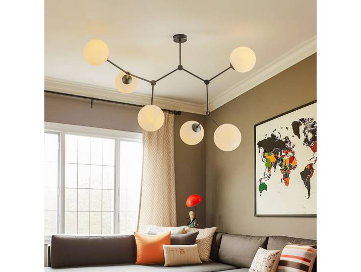 Deckenlampe Space EMIBIG LIGHTING, dimmbar, schwarz, für Wohn- / Esszimmer, Metall, Modern, Deckenlampe
