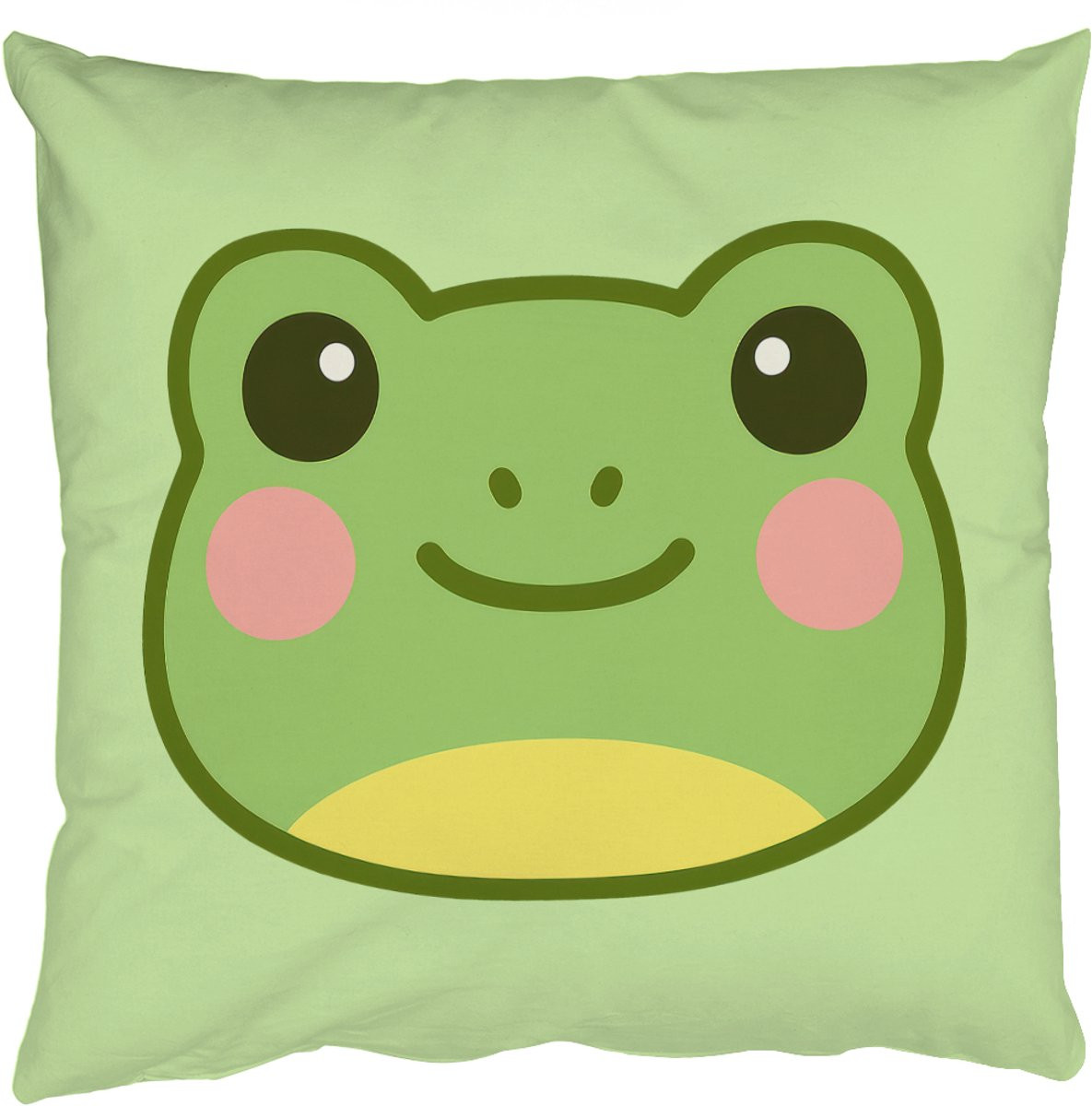 PillowMonkey Sierkussen Kikker Groen 60x60 cm