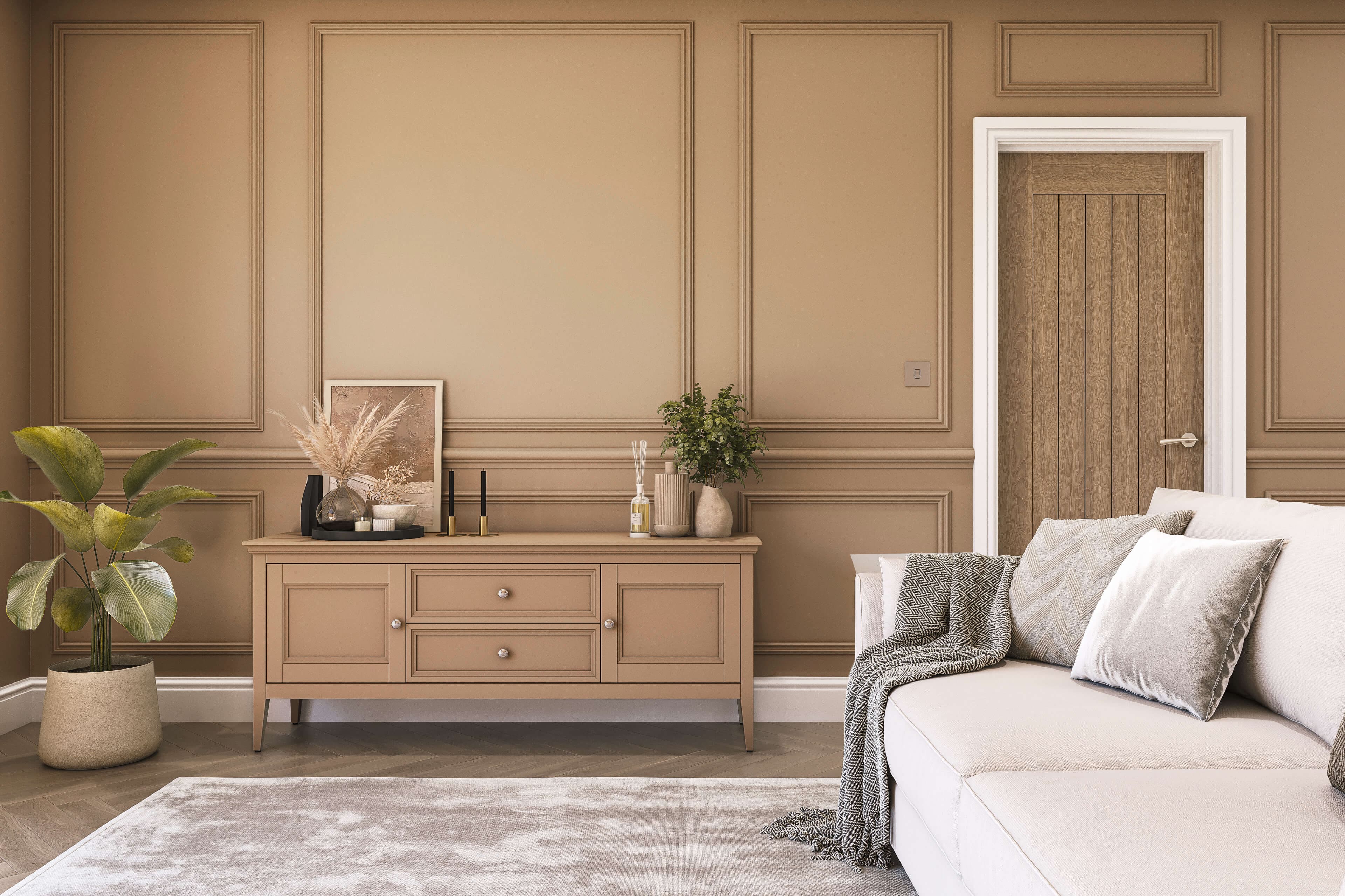 Hemway Peel and Stick Sample - Chalk Paint - Warm Beige