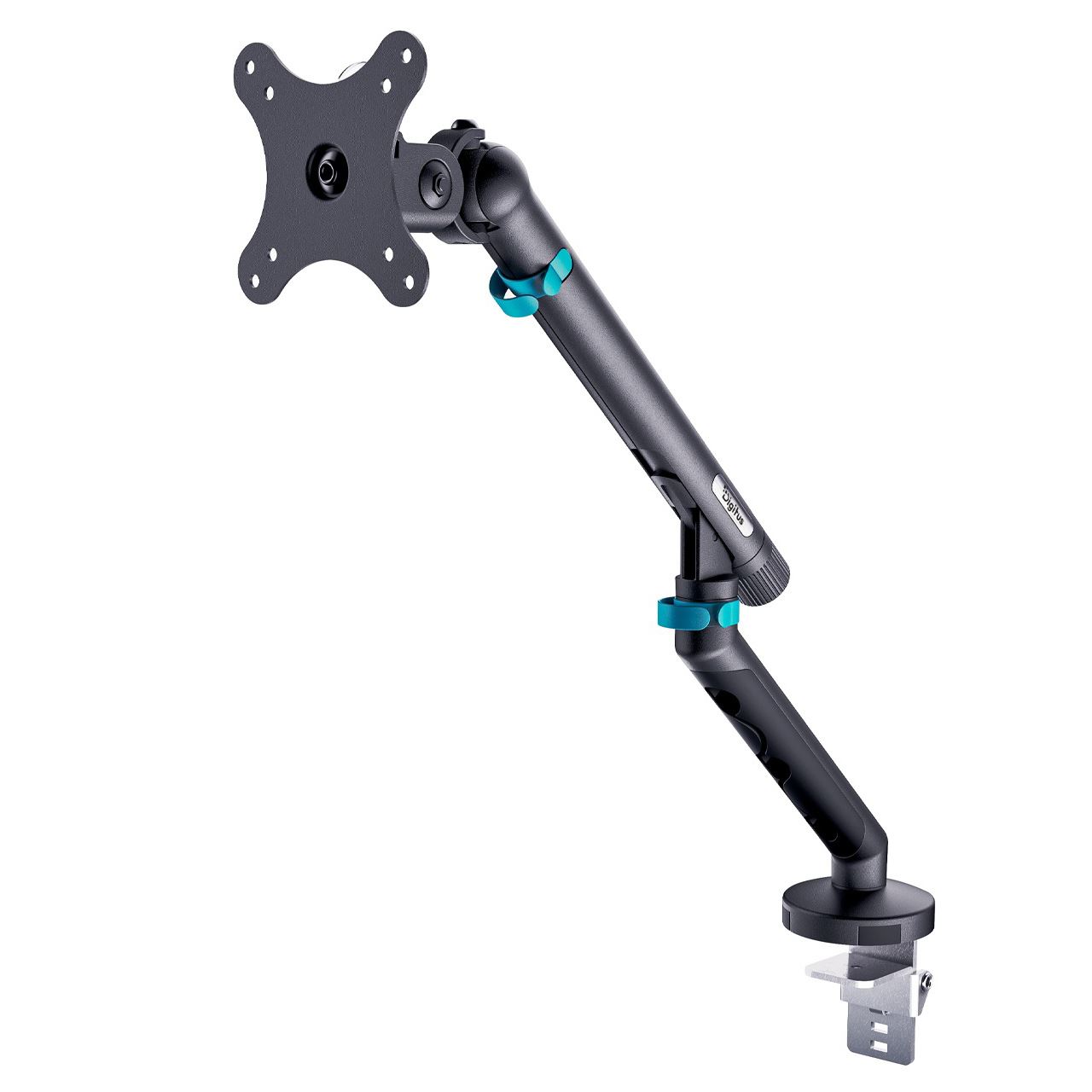 DIGITUS SINGLE MONITOR MOUNT 35 10KG MECH.SPRING VESA75X75100X100BLK