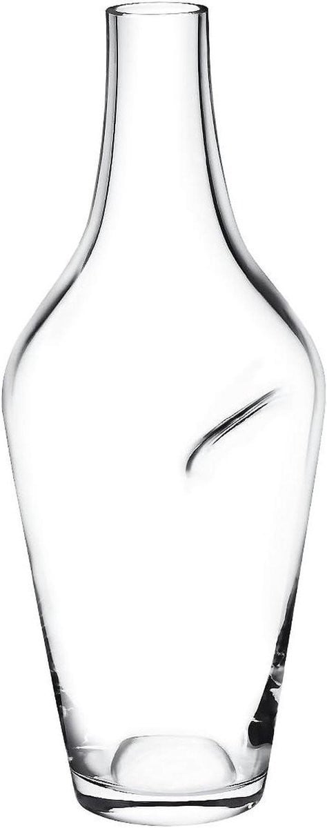 Transparante mondgeblazen glazen decoratieve vaas van 35 cm